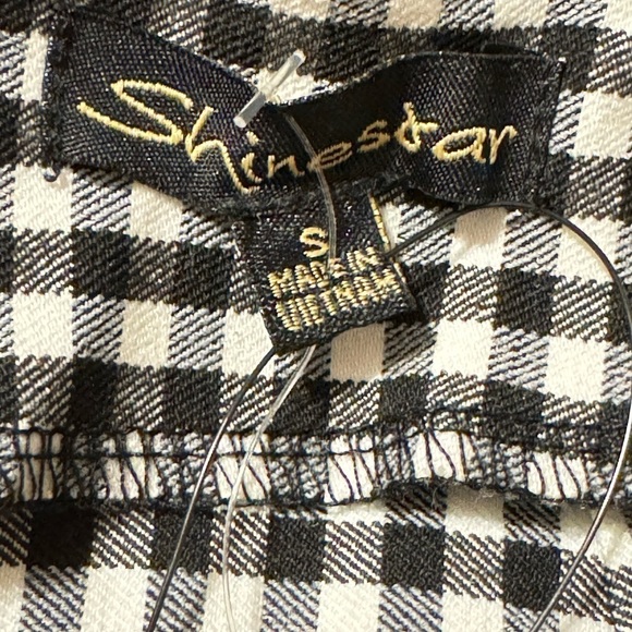 ShineStar Gingham Notch Mini Skirt Small - Picture 6 of 7
